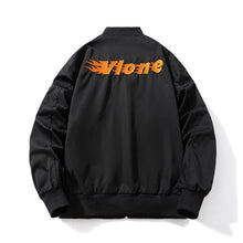 Mens Vintage Jackets Letter Embroidery Loose Baseball Flight Suit
