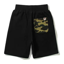Bathing ape Bape Shorts embroidered small label shark five-point pants casual straight beach pants