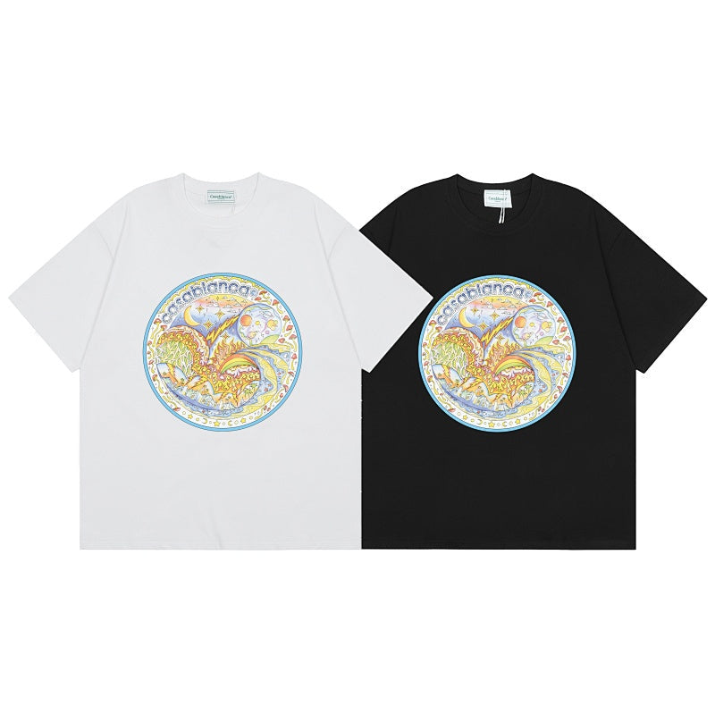 Casablanca T SHIRTS High-quality pure cotton streetwear