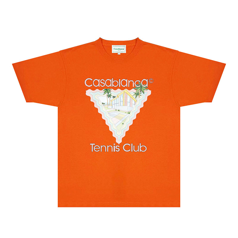 Casablanca T Shirts Street High-quality pure cotton