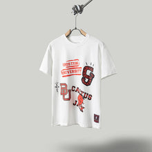 Travis Scott T Shirts x Mitchell x Ness Boston University Hand-Drawn Short Sleeve