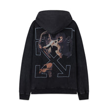 OW Angel Violin Pattern Pullover Hooded Sweater