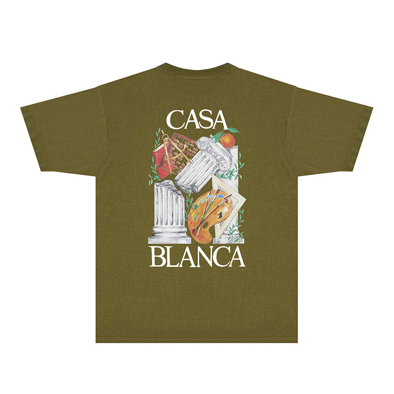Casablanca T Shirts Street High-quality pure cotton