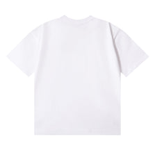 Purple T Shirts Bright Abstract Painting Printing Cotton Casual Short Sleeve Men and Women