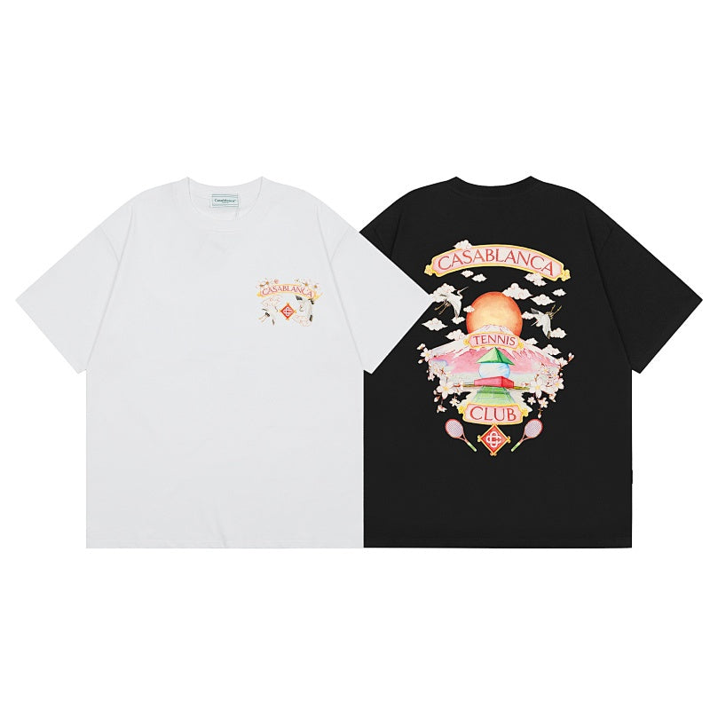 Casablanca T SHIRTS High-quality pure cotton streetwear