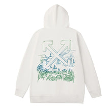 OW Village Sailing Arrow Pattern Hooded Sweater