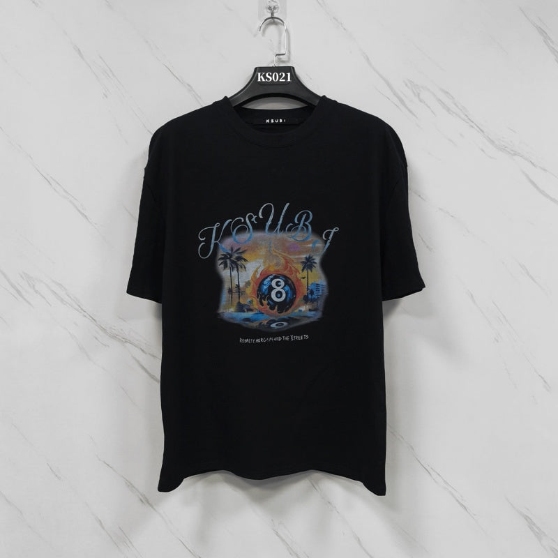KSUBI T SHIRTS High-quality 260g 32-count double-yarn pure cotton streetwear—suitable for all seasons.