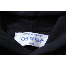 OW splash ink splash paint letter pattern pullover hooded sweater
