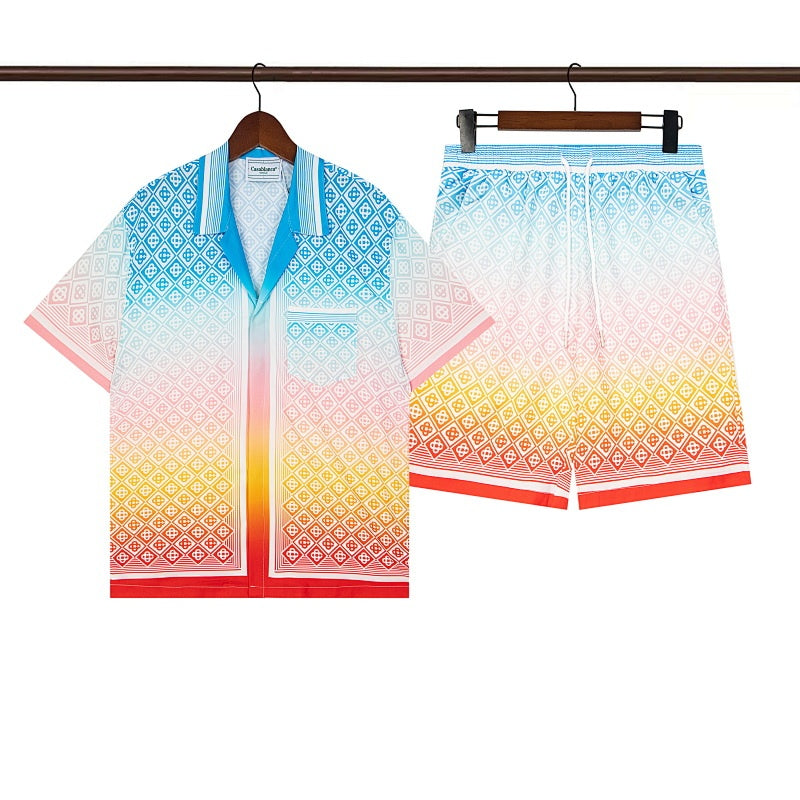 Casablanca Beach Shirt & Shorts Set Casual Summer Vacation/Travel Wear (Sold Separately)