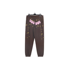 Sp5der Sweatpants Cobweb Puff Print Pure Cotton