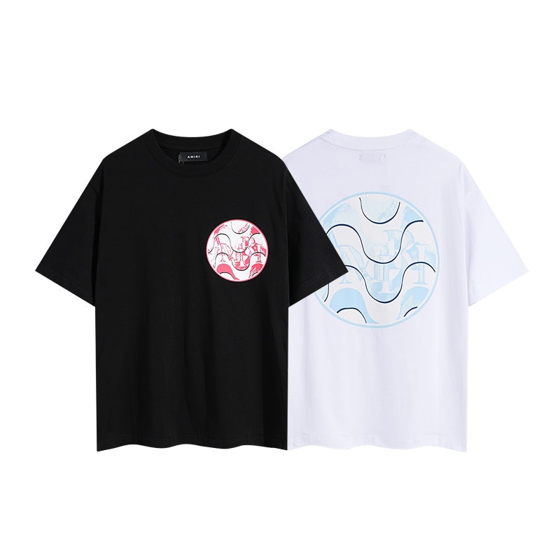 Amiri T Shirts Washed Series Spherical pattern