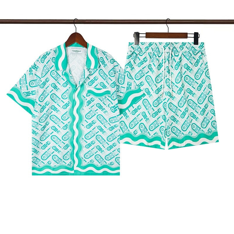 Casablanca Beach Shirt & Shorts Set Casual Summer Vacation/Travel Wear (Sold Separately)