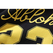 OW 23 numeric alphabet print hooded sweater