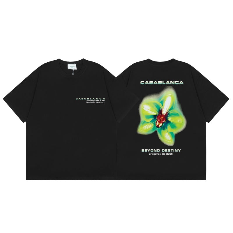 Casablanca T SHIRTS High-quality pure cotton streetwear