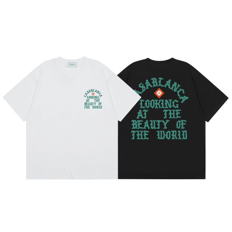 Casablanca T SHIRTS High-quality pure cotton streetwear