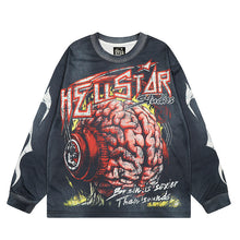 HS Long Sleeve Shirts Hip-hop loose oversize