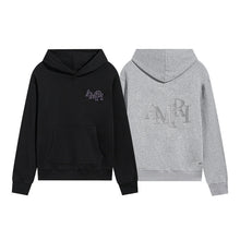 Amiri Hoodie Purple-outlined font