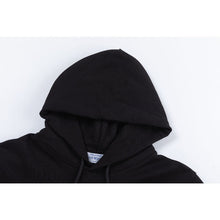 OW cashew flower embroidered pattern pullover hooded sweatshirt