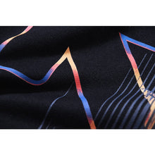 OW Colorful Crack Angel Arrow Print Hooded Sweater