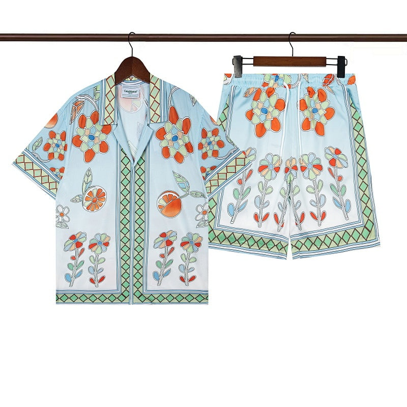 Casablanca Beach Shirt & Shorts Set Casual Summer Vacation/Travel Wear (Sold Separately)