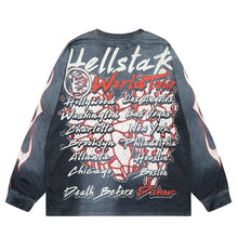 HS Long Sleeve Shirts Hip-hop loose oversize