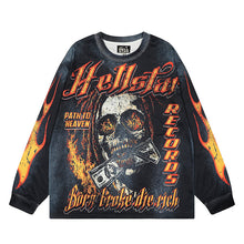 HS Long Sleeve Shirts Hip-hop loose oversize