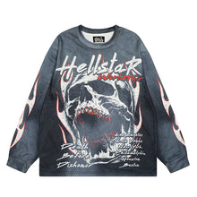 HS Long Sleeve Shirts Hip-hop loose oversize