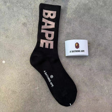 Bathing Ape Bape Socks Ape Head Thickened Towel Bottom Men's and Women's Sports Basketball Letter Couple