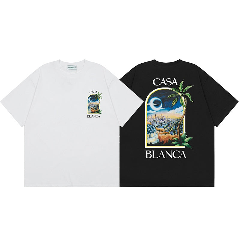 Casablanca T SHIRTS High-quality pure cotton streetwear