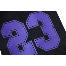 OW No. 23 OW micro-label pattern printed hooded sweater