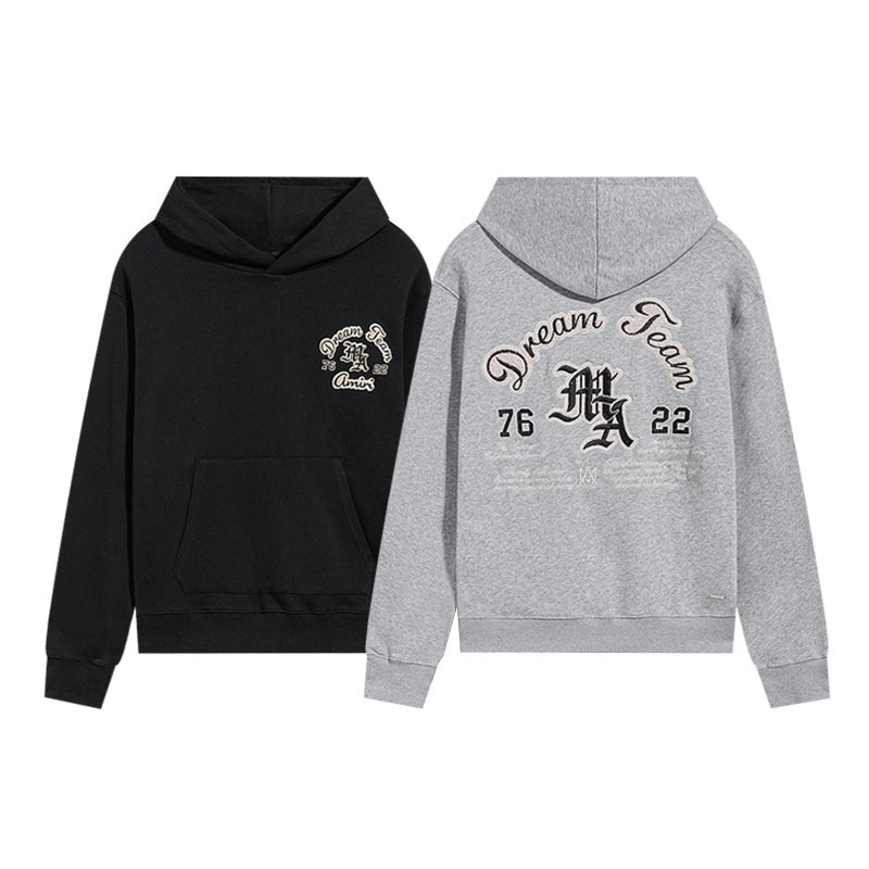 Amiri Hoodie Embroidered-style font