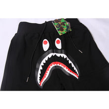 Bathing ape Bape Shorts Solid Color Letter Shark WGM Printed Five-Point Pants Straight Beach Pants