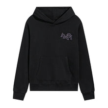 Amiri Hoodie Purple-outlined font