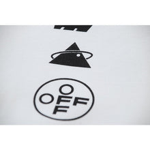 OW Graffiti Letter Arrow Pattern Hooded Sweater