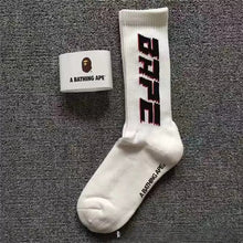 Bathing Ape Bape Socks Ape Head Towel Bottom Socks Men's and Women's Color Sports Trend Brand Long Tube Skateboard