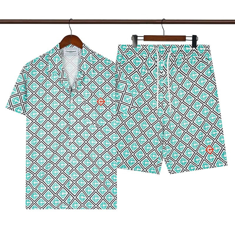 Casablanca Beach Shirt & Shorts Set Casual Summer Vacation/Travel Wear (Sold Separately)