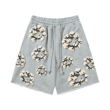 Denim Tears Shorts Yellow floral cotton
