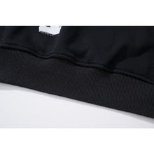 OW Square Letter Arrow Pattern Hooded Sweater