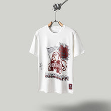 Travis Scott T Shirts x Mitchell x Ness Mississippi State Bulldogs Hand-Drawn Short Sleeve