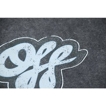 OW creative letter pattern washing water old hooded sweater