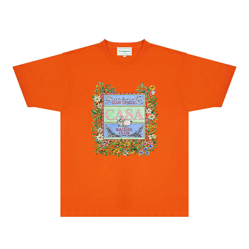 Casablanca T Shirts Street High-quality pure cotton