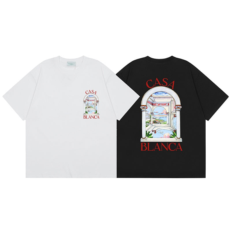 Casablanca T SHIRTS High-quality pure cotton streetwear