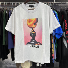 Purple T Shirts Chess Printed Cotton Casual Short Sleeves Men and Women