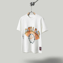 Travis Scott T Shirts x Mitchell x Ness Miami Hurricanes Hand-Drawn Short Sleeve