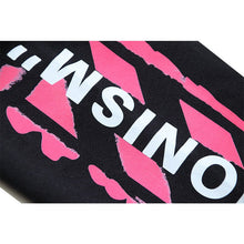 OW 99 Digital Pink Arrow Graffiti Printed Hooded Sweater