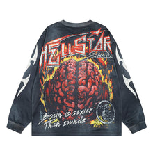 HS Long Sleeve Shirts Hip-hop loose oversize