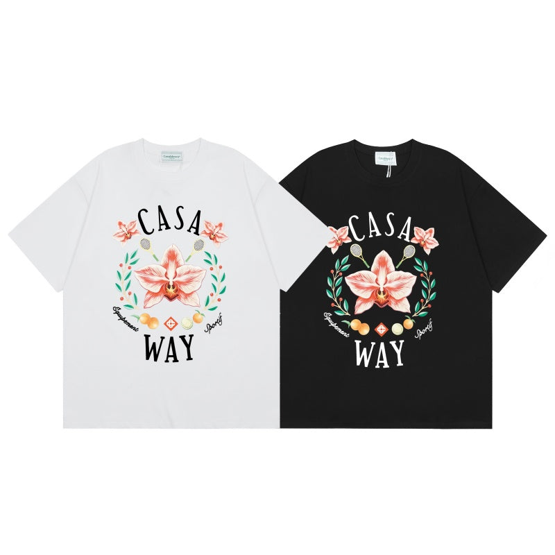 Casablanca T SHIRTS High-quality pure cotton streetwear