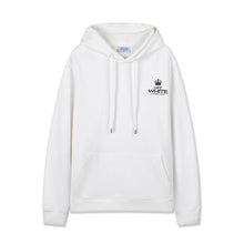 OW Black Barber Pattern Pullover Hooded Sweatshirt