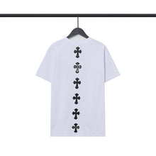 CHH Heart T Shirts Croix Cross Print Short Sleeve T-Shirt
