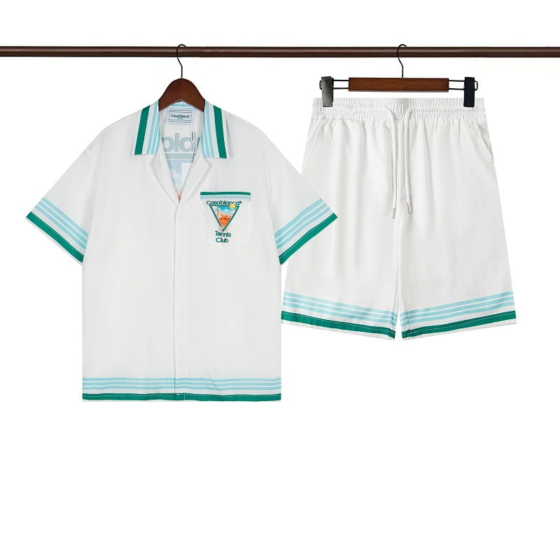 Casablanca Beach Shirt & Shorts Set Casual Summer Vacation/Travel Wear (Sold Separately)